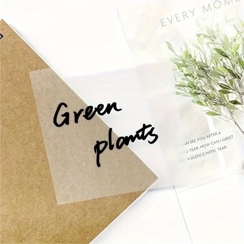 Feuilles de notes adhésives transparentes imperméables réutilisables pour livre et agenda