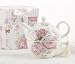 Delton Products Porcelain Tea for One in Gift Box, Rose