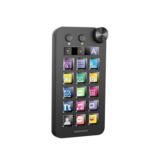 Mars Gaming MSD-Neo, Control Deck, 15 Teclas LCD Personalizables, Rueda de Control y Botón Dual, Pantalla Monitorización Extendida, Calculadora y Pad Numérico, Software Windows y macOS 10.15+, Negro | Ya disponible en tu tienda friki favorita! En mundofriki.es!