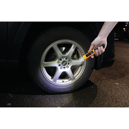 Image of Performance Tool Vortex W7910 Digital Tire Pressure Gauge with LED Penlight 180 Lumens Rechargeable PSI BAR KPA Gauge for Cars Trucks Motorcycles Bicycles Garage Auto Accessories Gifts for Men