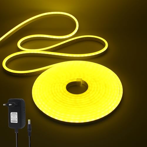 Wisada Tira LED neón 24V  1M Amarillo