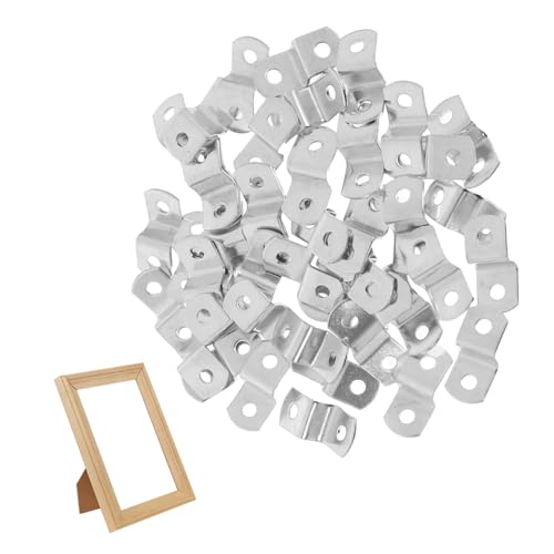 Image of Generic 50pcs Z Shaped Angle Code Clips Picture Hanging Hardware for Secure Wall Mounting for Wooden Metal and Plastic Frames Efficient Dual Design for Maximum Stability