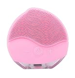 Touch of Beauty Brosse Visage Nettoyage electrique 2 en 1   Outil de Massage en Silicone   avec 12 Modes   Nettoyage Ultrasonique   Étanche IPX7
