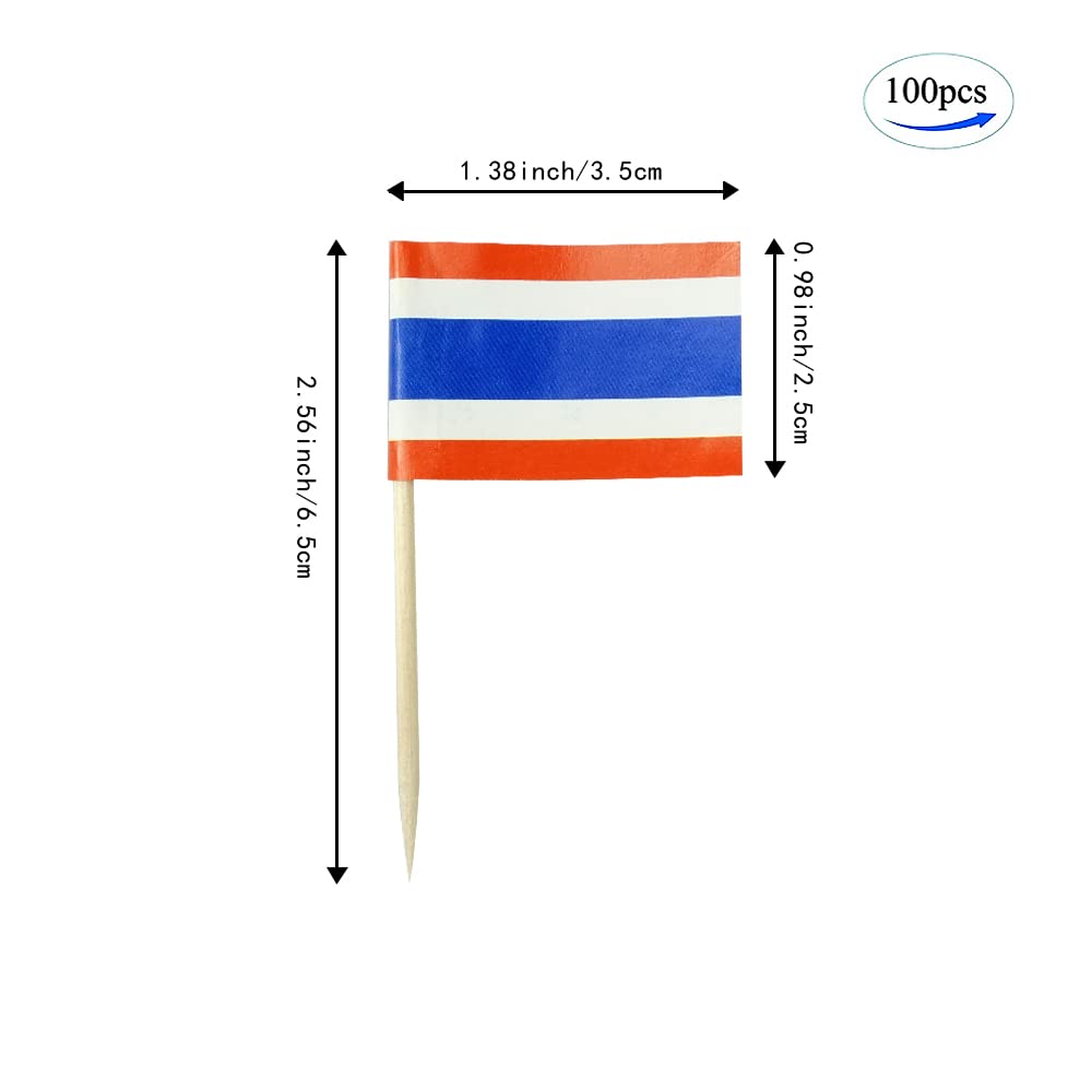 200pcs Belgium Toothpick Flags For Party Decor