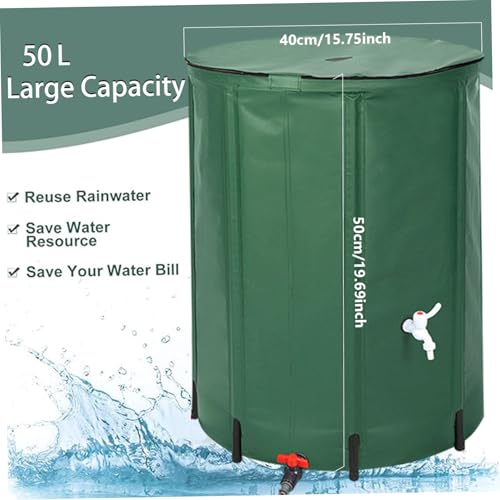 Baril de pluie pliable PVC 50L résout le manque d'eau extérieur