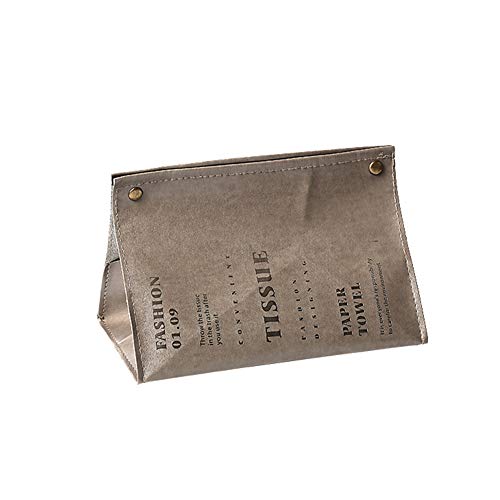 SLHEQING Boîte à mouchoirs rectangulaire en cuir style nordique Cover