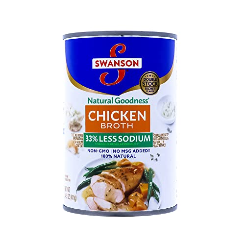 Swanson Natural Goodness Chicken Broth 33 Percent Less Sodium 14.5 Ounce (Pack Of 6) #TOP1