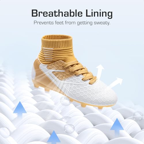 Image of DREAM PAIRS Boys Girls Soccer Football Cleats Shoes(Toddler /Little Kid /Big Kid)