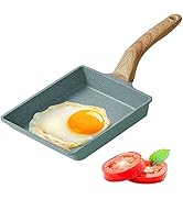 KIPIDA Tamagoyaki Pfanne 20cm, Japanische Omelettpfanne, Japanische Eierpfanne, Tragbare Quadrati...