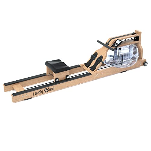 Lovely Snail Water Rowing Machine for Home Use Wooden Vintage Water Rower with Bluetooth Monitor Home Gym Fitness Cadio Exercise Equipment Beige Lovely Snail Water Rowing Machine for Home Use Wooden Vintage Water Rower with Bluetooth Monitor Home Gym Fitness Cadio Exercise Equipment Beige