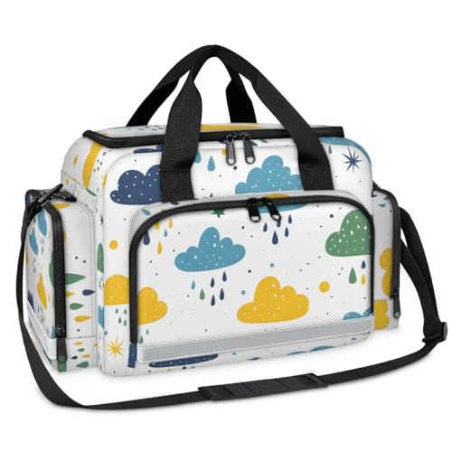 GzLeyigou First Aid Bags Empty, Magical Clouds Emergency Bag First Aid Kit Multiple Compartment Kit Carrier On Call Trauma Bag For Paramedics Emergency Medical Supplies Kit