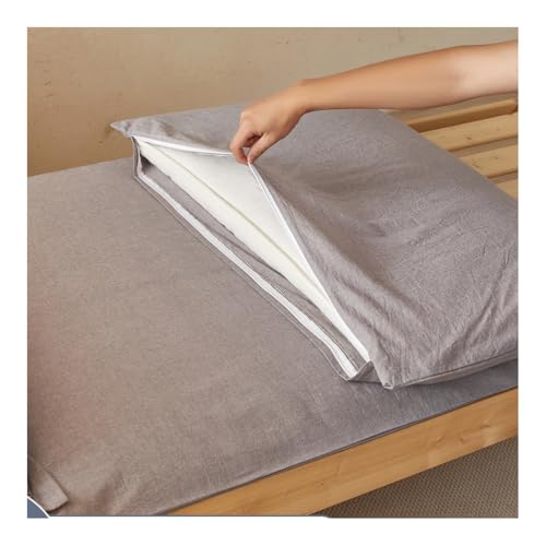 Mswborml Imprimé Housse de Protection pour Futon, Amovible Housse de Matelas Futon de Sol avec Fermeture Éclair, Plaid Couverture Housse de Matelas Housse Protection pour Matelas,F,150x200cm/59x79in