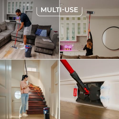 Image of O-Cedar Genuine H2prO Mop Pad Replacement ,12 Count (Pack of 6) | Microfiber Refill | Machine Washable | Compatible with O-Cedar H2prO Spin Mop System