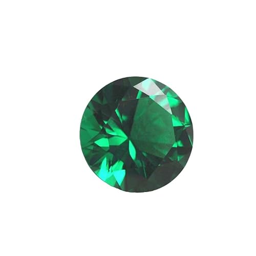 Emerald Green Color Cubic Zirconia Loose Beads Unset for Jewelry