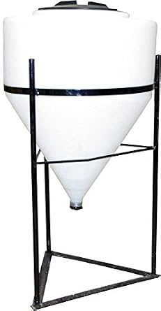 30 Gallon Full Drain Cone Bottom Inductor Tank with Steel Stand