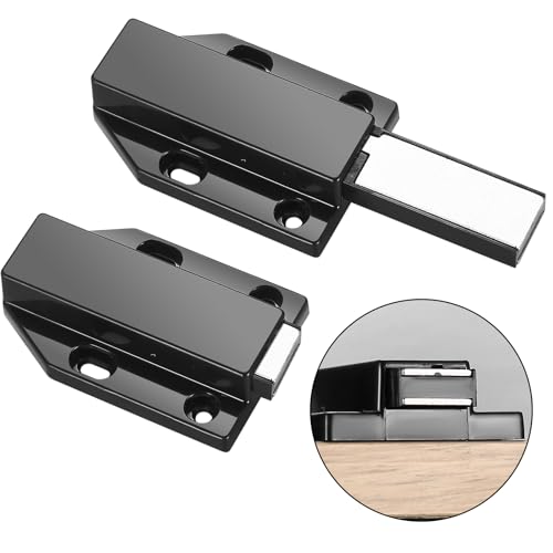 2 Stk Push to Open Drucktüröffner, Push to Open Türöffner, Drucktüröffner Druckschnapper, Push to Open Magnet Schrank Türöffner Tip On für Möbel Schubladen Schranktüren Drucköffner Magnetschnäpper