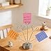 Fenteer Desktop Photo Tree Holder Desk Card Display Stand Elegant Photo Wedding Card Display for Memo Paper Note Reserved Signs Gifts, Silver