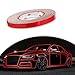 UGSHY 1 PC 3M Car Body Rim Strips Stickers with Adhesive, 16.4Ft x 0.3In Reflective Waterproof Night Visibility Vehicle Modified Decoration Strip Decals, Universal Automotive DIY Accessories (Red)