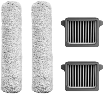 Tineco Replacement 2 HEPA Assembly & 2 Brush Roller Set, Only for iFLOOR 3 Series, FLOOR ONE S3 Series Cordless Wet Dry Vacuum Cleaner (Not Compatible with Any Other Model)