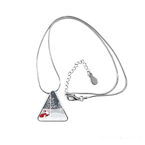 Pendentif triangle Père Noël pour illuminer vos tenues de réveillon en famille