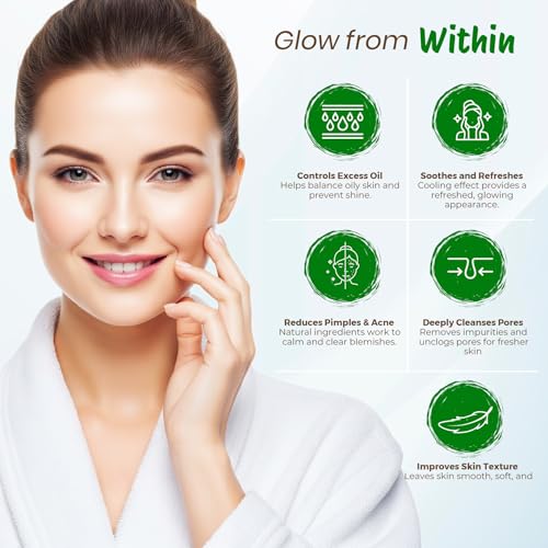 Image of Nisha Neem Multani Mitti for Face 100g | Fuller's Earth Powder | Natural Oil Control, Acne & Tan Removal | Skin Brightening Face Pack