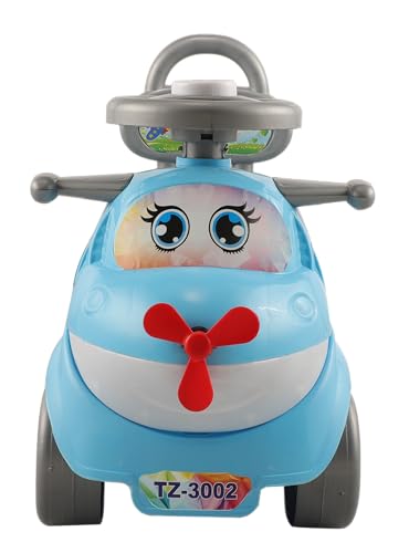 Image of Toyzoy Starlight Manual Push Ride On with Music & Light for Kids|Boys|Girls Age 2+ Years (Blue)