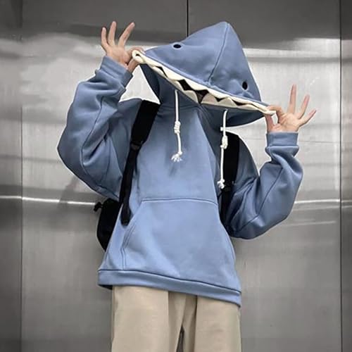 Sweat requin bleu pull dessin animé idéal pour cocooning