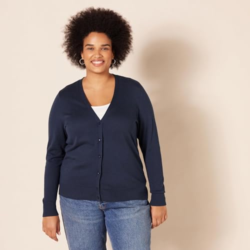 Amazon Essentials WAE35007FL18-NAV-XL Women'S Lightweight V-Neck Cardigan Sweater thumb #5