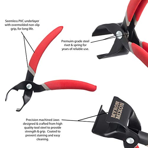 Ergo Chef Catfish Skinning Pliers Rib Skinner, 9-Inch, Red with steel rivet