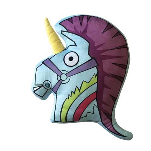 COJÍN FORTNITE Lama Morado - Material Ultra Suave - Peluche cómodo y Agradable de apretar, Regalo para Ventilador y Apasionado - Juguete Decorativo Tamaño: 40 cm x 40 cm