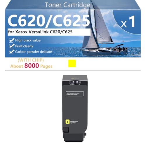 Toner jaune C620 C625 pour renouveler le consommable de votre Xerox VersaLink