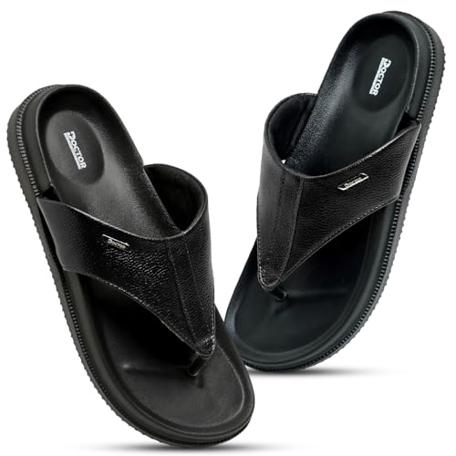 Image of DOCTOR HEALTH SUPER SOFT Men's Orthopedic Slippers | Anti-Skid Comfort Footwear for Heel Pain & Everyday Wear | Lightweight PU Sole Flip-Flops for Men