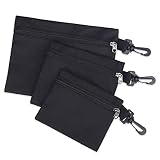 3 Pack Tool Bags Canvas,Heavy Duty Tool Pouch,Small Tool Bag Pouch Zipper Bags,Small Parts Tool Orga