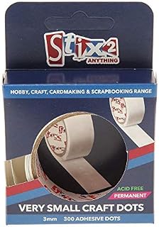 Stix2 Very Small Craft Glue Dots, 3mm, pk of 300