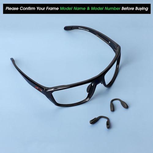 Image of Acefrog 2 Pieces Upgraded Nose Pads for Oakley Split Shot OO9416, Crossrange OO9371, Targetline OO9397 OO9398 Sunglasses, Push-in Nose Piece Replacement, Anti-Slip, Black