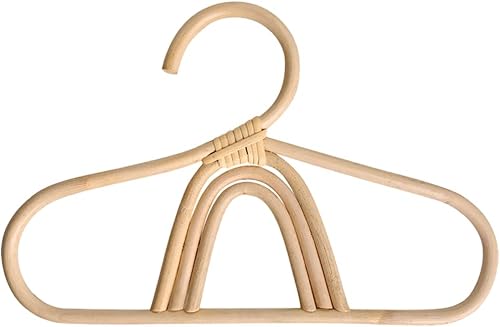 Miniatura 6 de Perchas para bebé, perchas de pared de ratán, colgador de estante para niños, guardería, ropa de ratán, ropa para niños, camisa decorativa, ropa