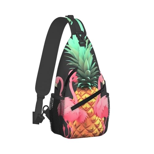 Bolso de pecho cruzado para hombre sling diagonal piña miniatura 2