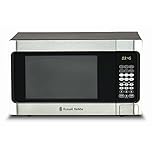 Russell Hobbs Microwave Oven Family Size, RHMO300, 1100W Power, 34L Capacity, 10 Power Levels, 6 Auto Cook Menus, LED Digital Display - Stainless Steel Finish, Silver/Black
