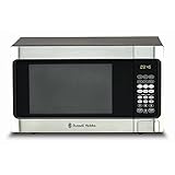 Russell Hobbs Microwave Oven Family Size, RHMO300, 1100W Power, 34L Capacity, 10 Power Levels, 6 Auto Cook Menus, LED Digital Display - Stainless Steel Finish, Silver/Black