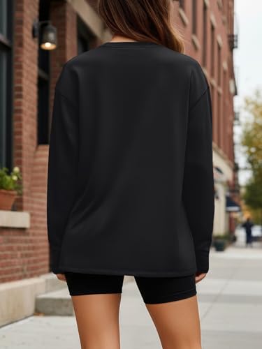 Trendy Queen Womens Oversized Long Sleeve T Shirts 2025 Basic Crewneck Tee Fall Tops Casual Workout Y2K Clothes - Image 5