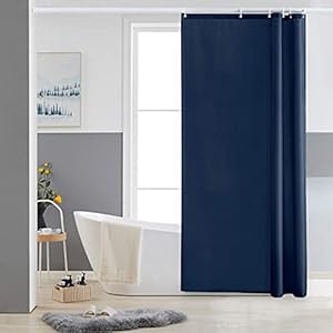 Furlinic Douchegordijn, schimmelwerende stof, polyester, wasbaar, badgordijnen, waterdicht, verzwaard, voor badkuip met haken