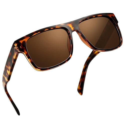Image of Joopin Polarized Sunglasses Men Women UV400 Protection, Big Chunky Square Sun Glasses, Designer Shades Retro Sunnies Driving