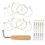 GLSTOY Kit de Clavijas de Lira para Arpa 21 Piezas, Material de Cobre y Madera, Tono Extraordinario y Tensión Estándar, Adecuado para Afinación Precisa