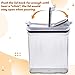 FreshKeeper Cereal Containers Storage Set, Airtight Food Storage Container with Lid 4L/135.2oz,4PCS BPA-FREE Plastic Pantry Organization Canisters for Rice Cereal Flour Sugar Dry Food in Kitchen