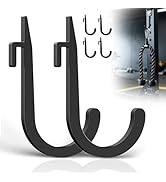 ViewKurM 6 PCS J Hooks for Squat Rack,Squat Racks Attachments for Home Gym Storage,Portale Power ...