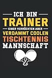  Pingpong Ich Bin Trainer Einer Verdammt Coolen Tischtennis: 6x9 Notizbuch
