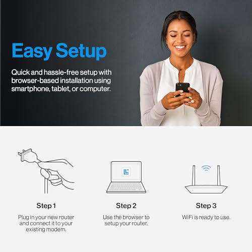 image for Linksys WiFi 5 Router | 1,500 Sq. ft Coverage | 20+ Devices | Speeds u