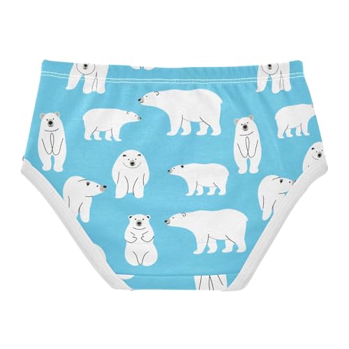 Cute White Polar Bears Toddler Girls's Underwear 2T 202c18842