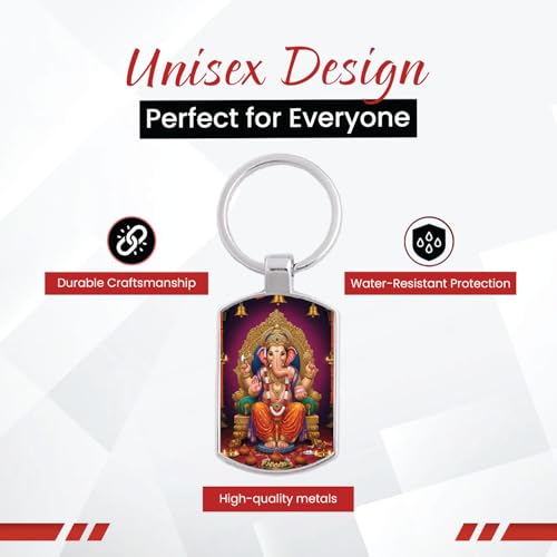 Image of Premium Double Side Glossy Metal Keychains | Motivational & God Designs - Shiva, Krishna, Ganesha, Balaji, Buddha, Hanuman, Jesus, Mata Laxmi, Shri Ram, Evil Eye - Stylish & Durable Gift Keychain