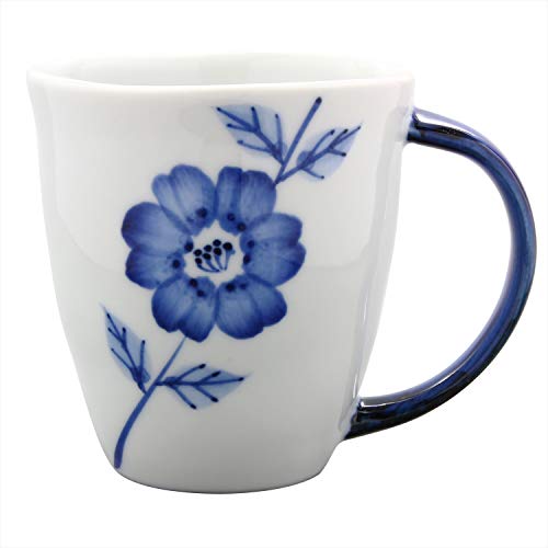 波佐見焼 和山窯 flowers マグカップ ラインフラワー柄 385827